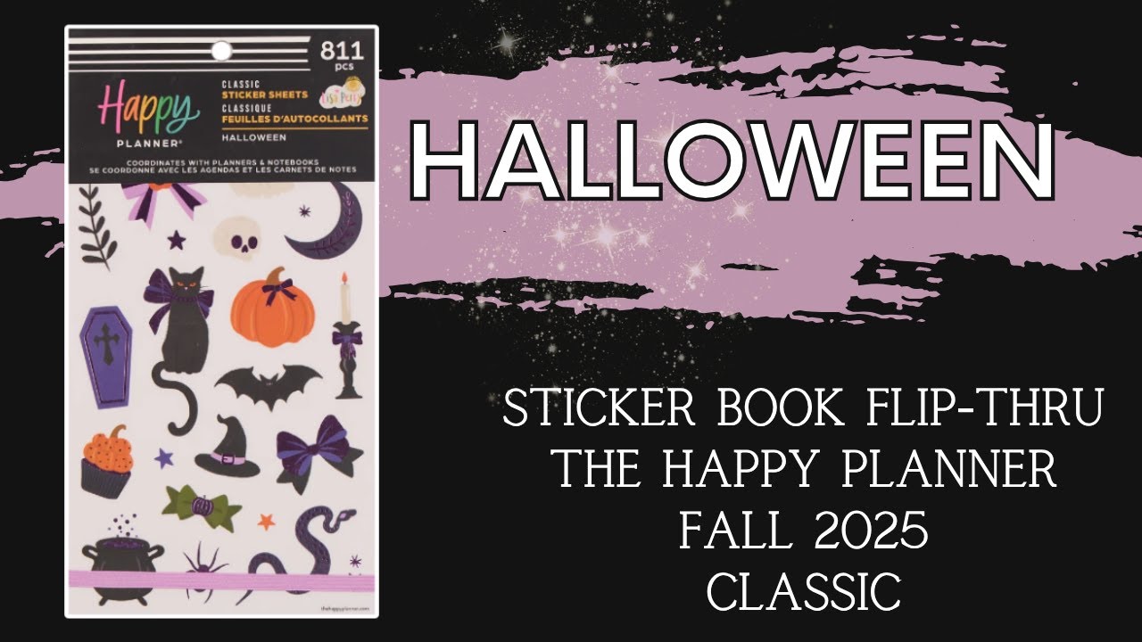 Halloween | Sticker Book Flip-Thru | The Happy Planner Fall 2025