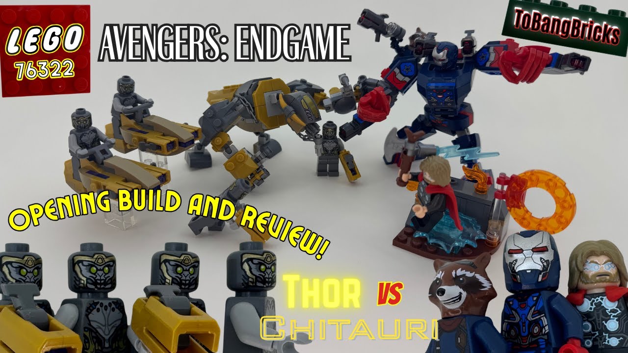 LEGO Marvel, 76322, Avengers: Endgame Thor vs Chitauri. Opening, Build and Review.