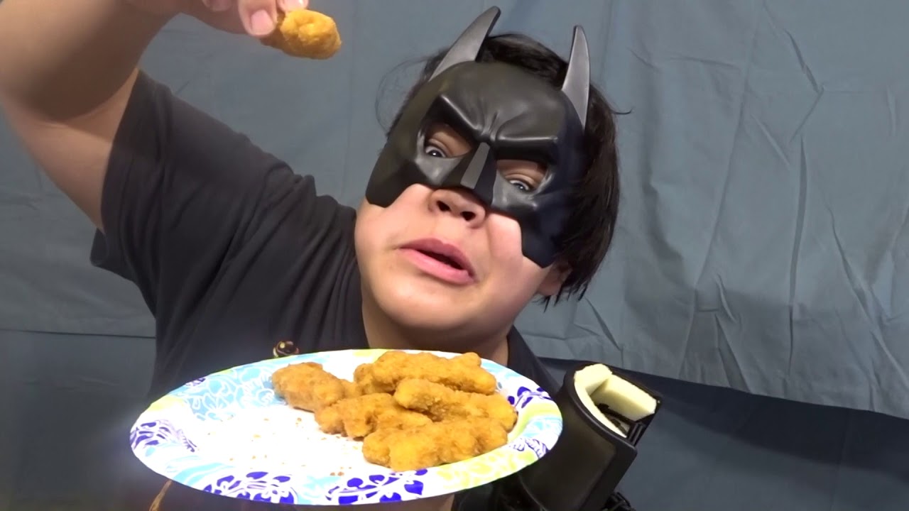 ASMR DINO CHICKEN NUGGETS WITH BAT 30 1/2 (Uncut)