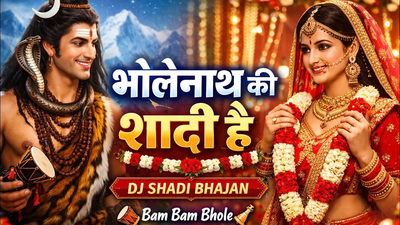 भोलेनाथ की शादी है 🎉 | Shiv Parvati Wedding Song | DJ Shadi Bhajan 2025 | Bholenath Bhajan | mahakal