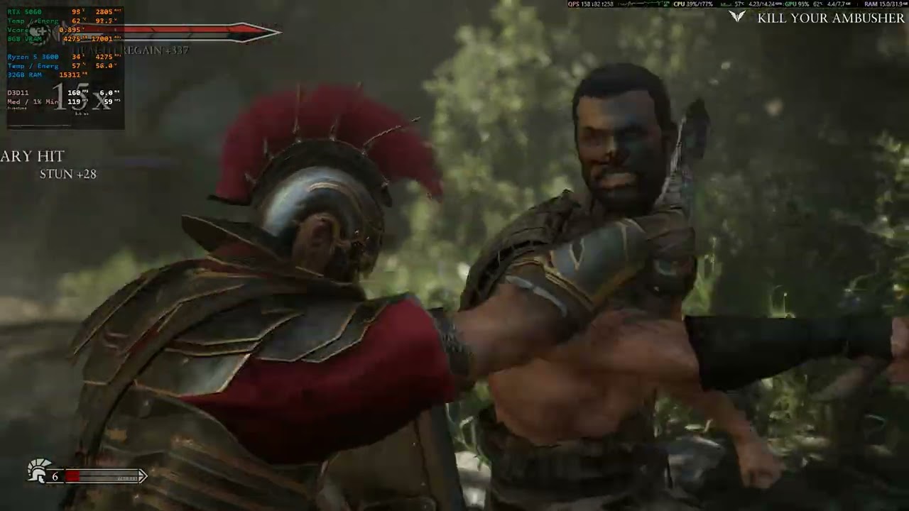 Ryse: Son of Rome - RTX 5060 + Ryzen 5 3600