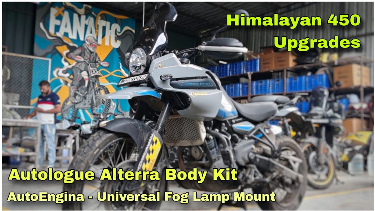 Himalayan 450 Upgrades | Autologue Alterra Body Kit | AutoEngina FogLamp Mounts | DIY | DNA VLOGS