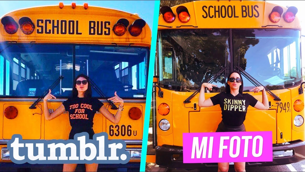 Imitando Fotos TUMBLR En La ESCUELA | Mariale