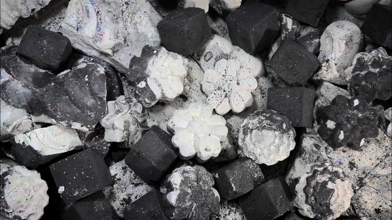 🤍White🖤Black 🤍🖤 Soft Powdery Reformed Gym Chalk Crush Asmr @ASMRgymchalkIndonesia