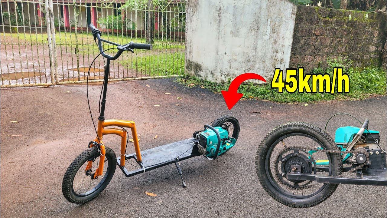 I Build a Scooter With Chainsaw..!! | മരം മുറിക്കുന്ന മെഷീൻ കൊണ്ടൊരു സിംപിൾ സ്കൂട്ടർ