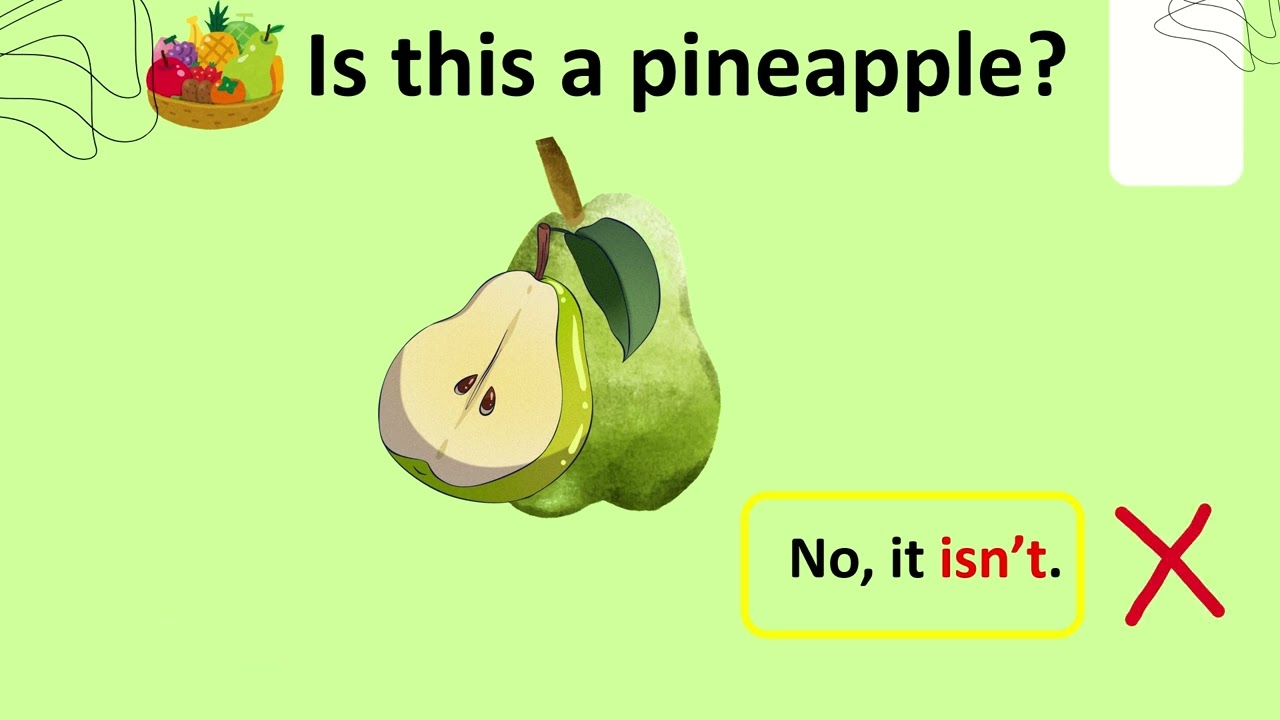 Fruits game - Is this ? Yes it is. NO it isn't.