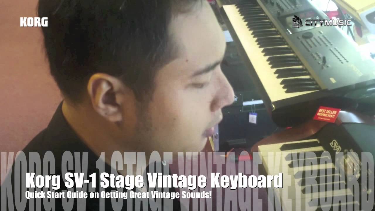 Korg SV1 Stage Vintage Piano Quick Start Guide
