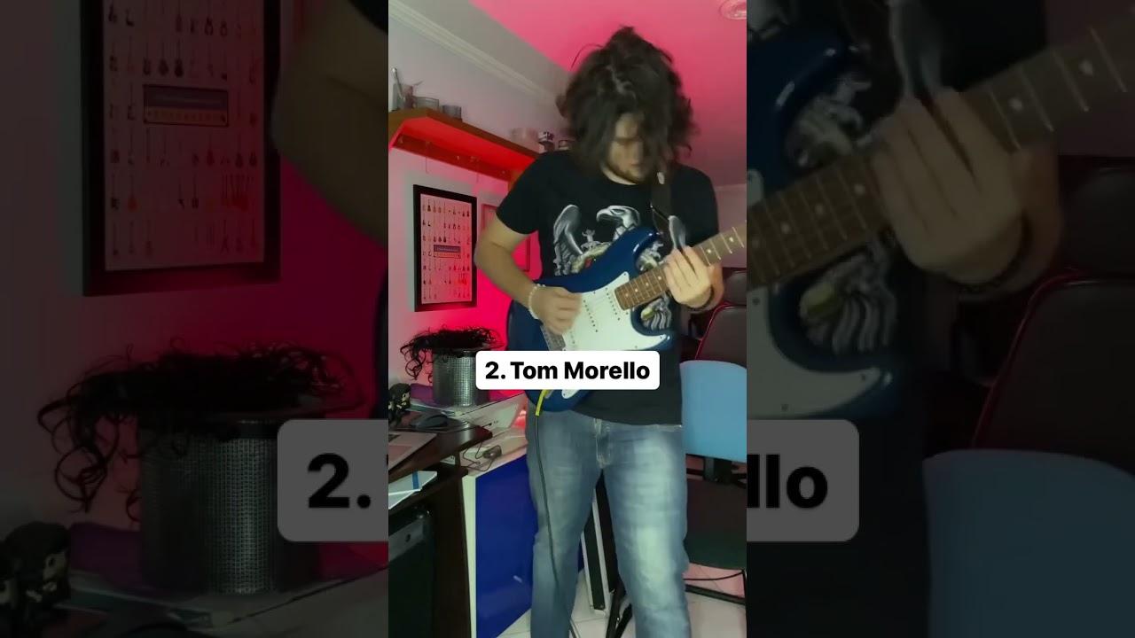 Imitando altura de correias de guitarristas famosos 😂