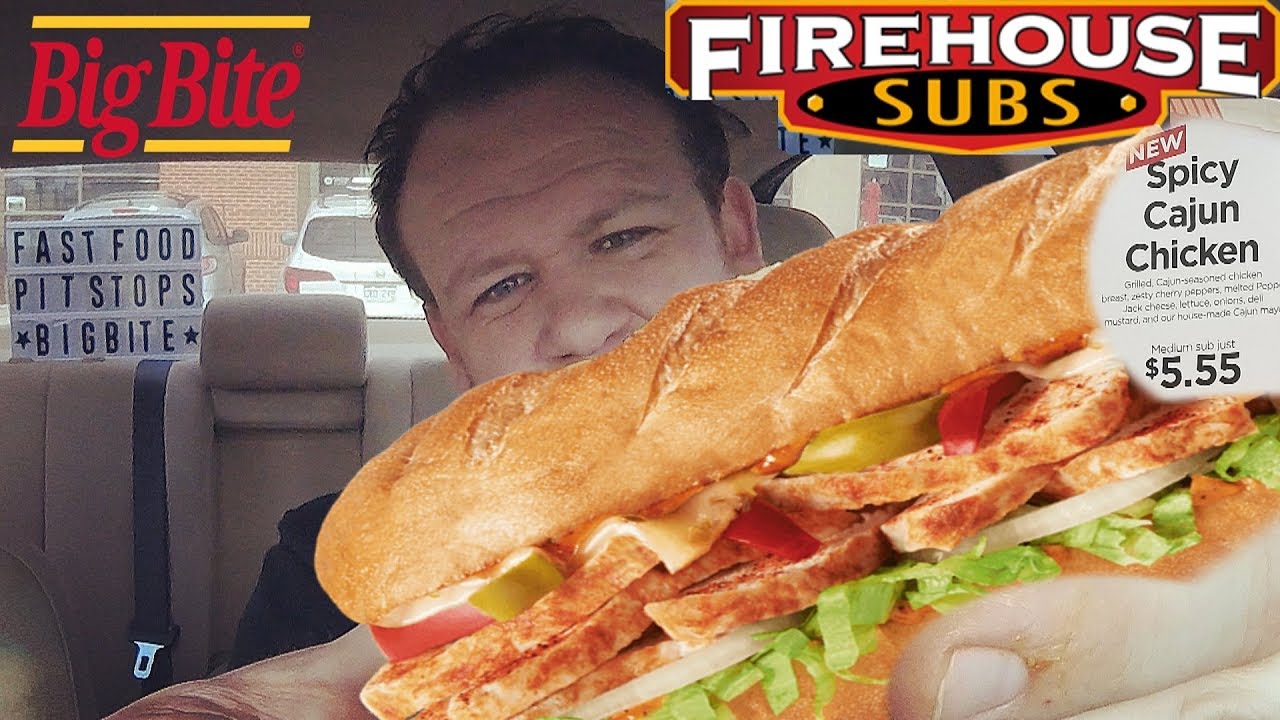 FIREHOUSE SUBS ⭐SPICY CAJUN CHICKEN SANDWICH⭐ Food Review!!!