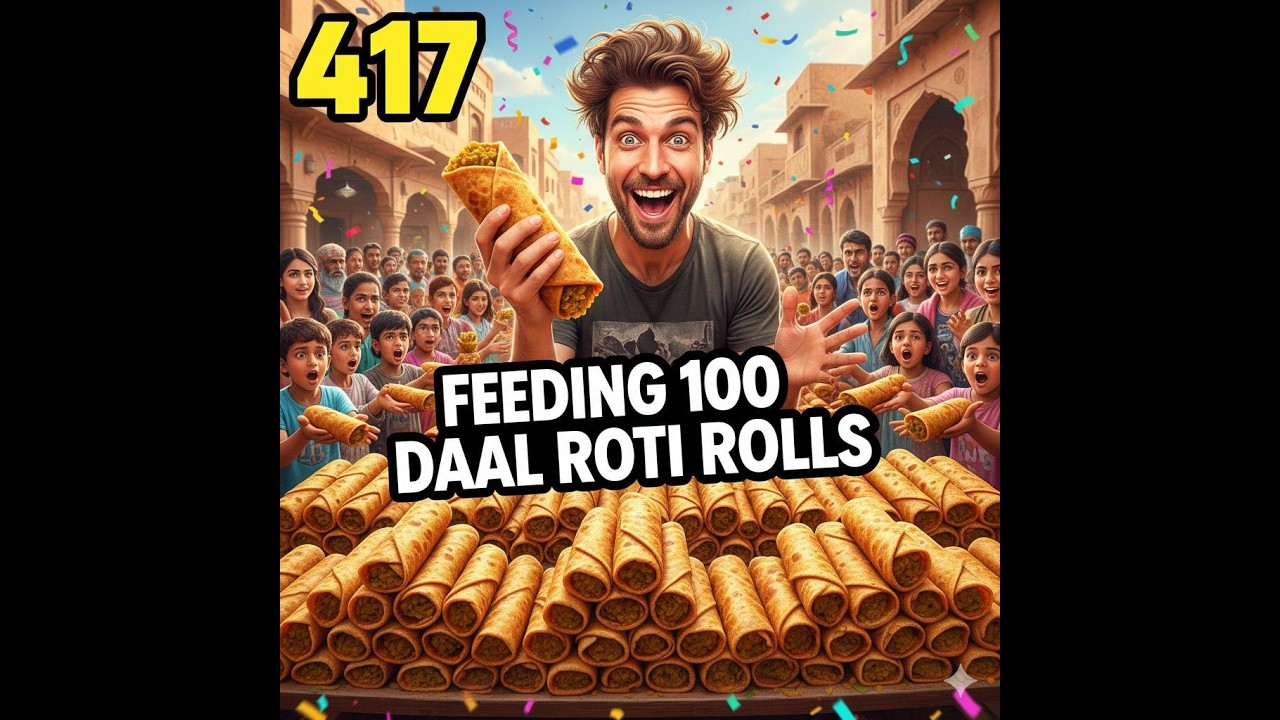 Cooking 100 daal roti rolls for the homeless (Day 417 Ride-along)