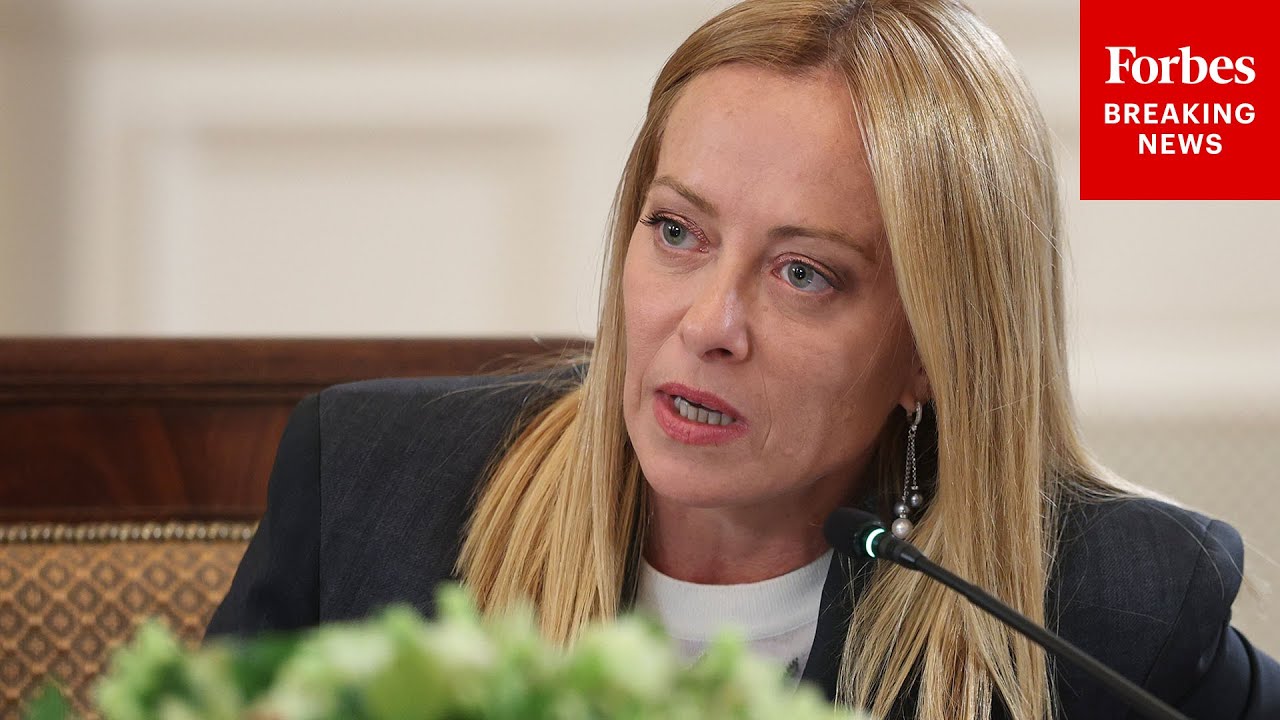 FULL REMARKS: Italy's Giorgia Meloni Discusses Russia-Ukraine War At White House Meeting With Trump