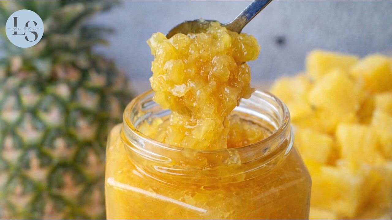 Cómo hacer mermelada de piña sin pectina 🍍 Fácil, espesa y casera