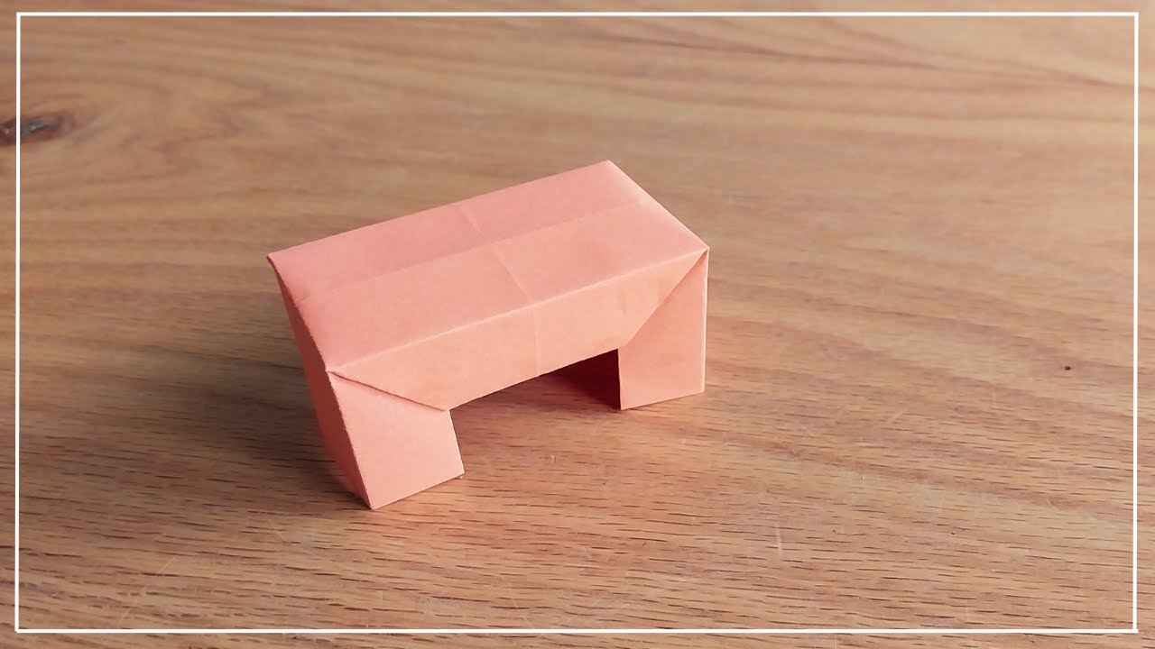 HOW TO: ORIGAMI TABLE | PAPER FURNITURE