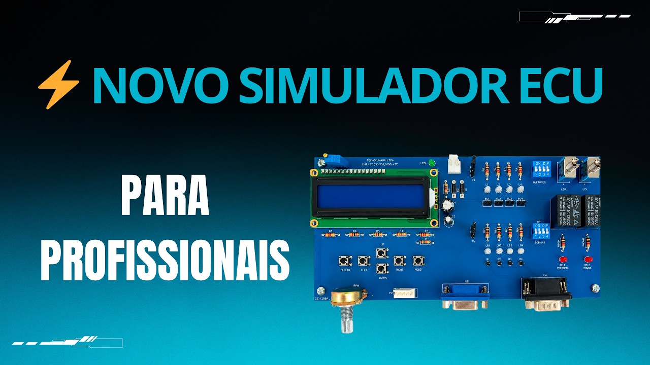 Simulador ECU Teste Central de Injeção Automotiva TECNOCUMANA.