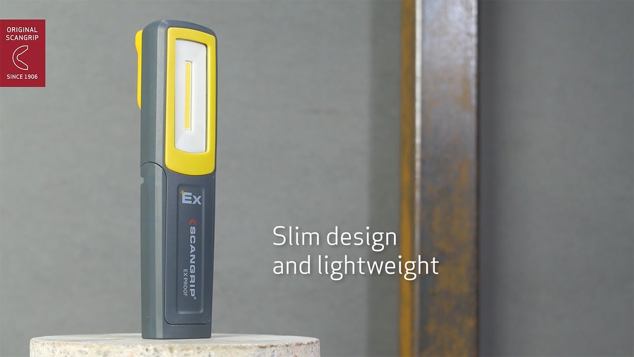 MIDI EX - Rechargeable, Handheld Explosion Proof Work Light Providing Up To 280 Lumen