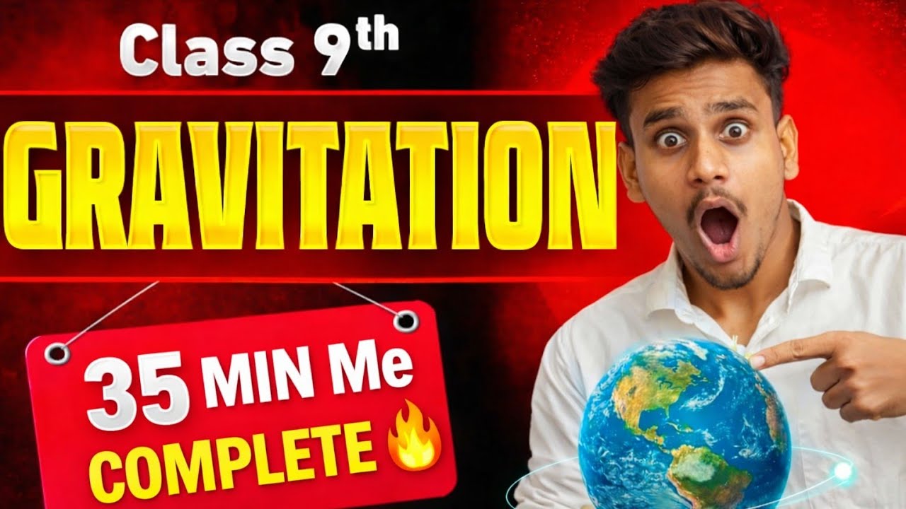 Class 9 Gravitation Full Chapter in 30 Minutes 💥 | Theory + Most Important Questions @RANKORBIT2.5 
