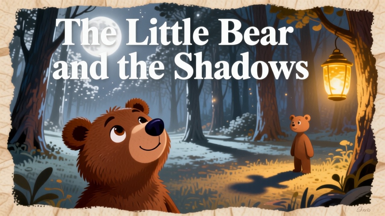The Little Bear and the Shadows| Bedtime Fairytale for Kids 🌙🐻