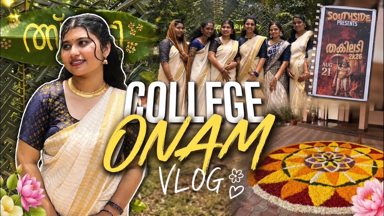 My College Onam Vlog 2026 🌼 | realistic Onam Celebrations, Friends & College Memories| 