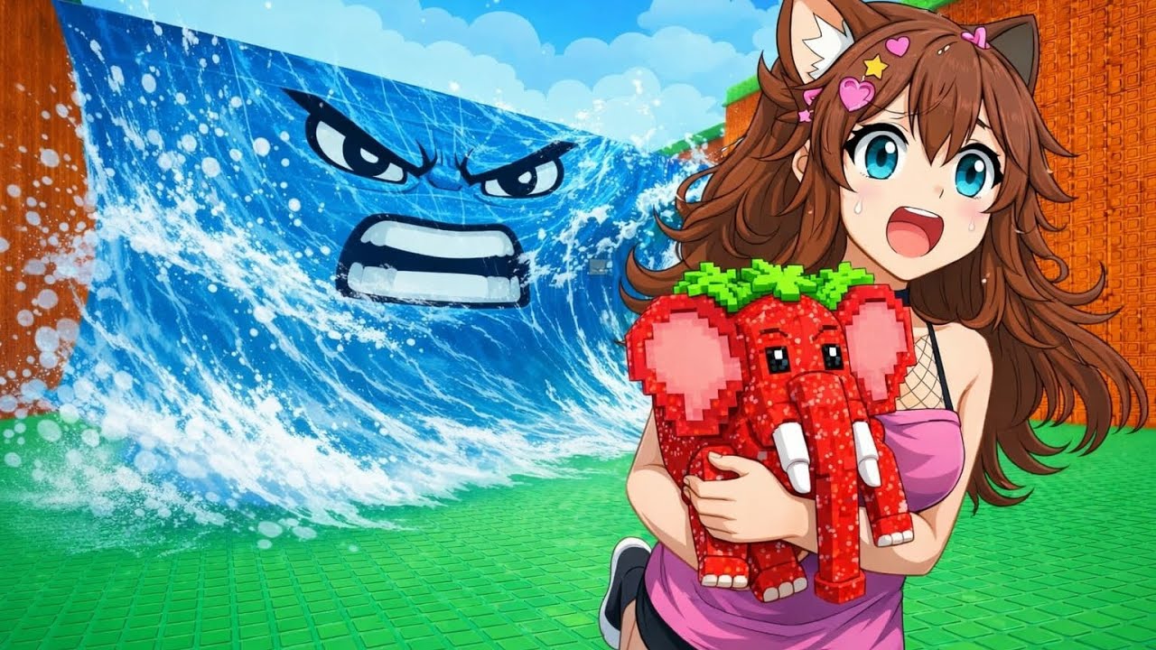 JOGANDO FUJA DO TSUNAMI PARA BRAINROT PELA PRIMEIRA VEZ ✨