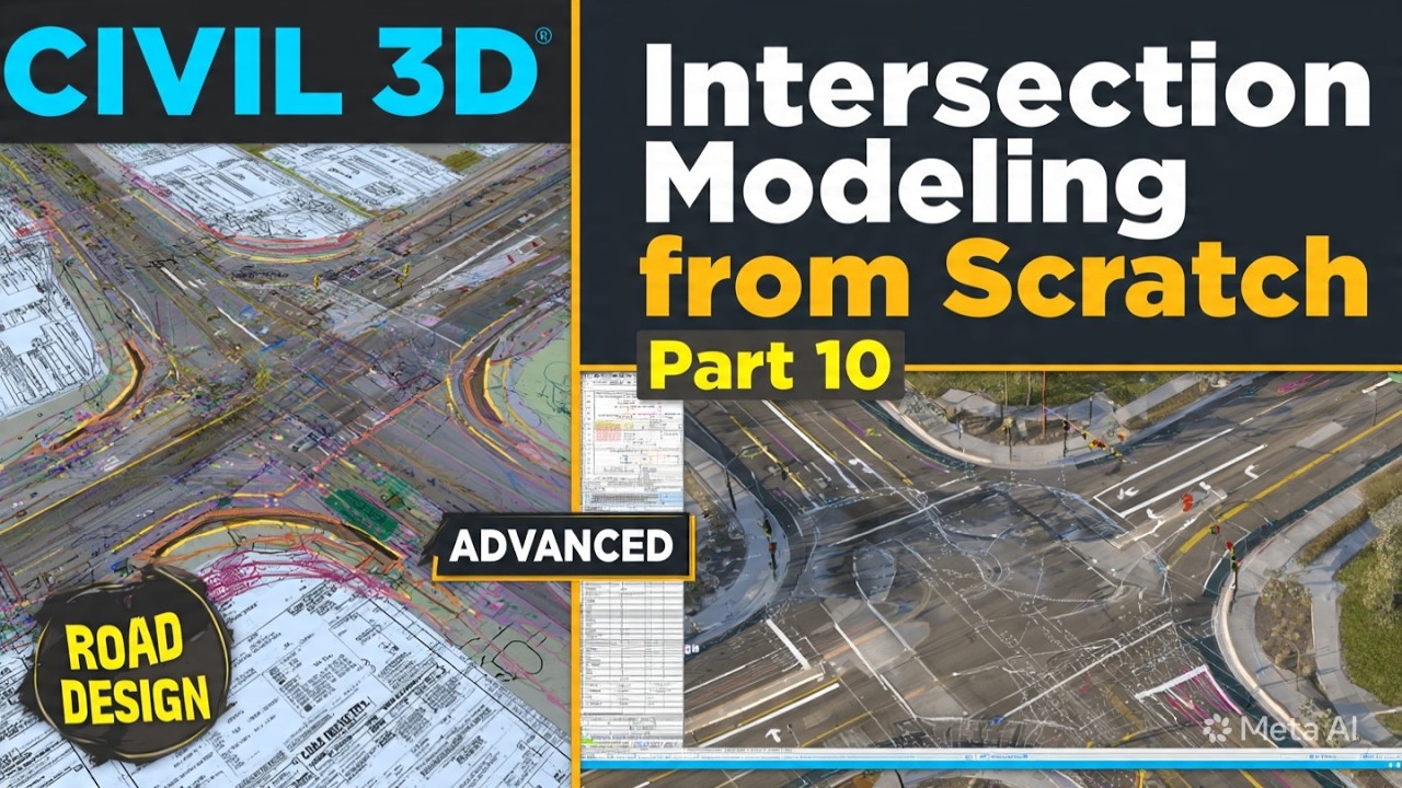 159- Civil 3D Intersection Modeling (Video No_10)