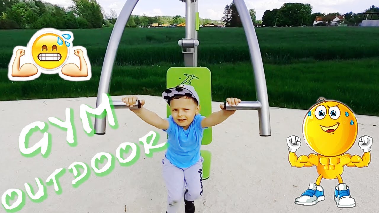 Outdoor Fitness - Kinder Sport im Freien
