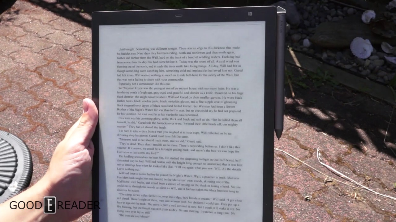 Sony DPT RP1 Digital Paper Outdoor ReadingTest