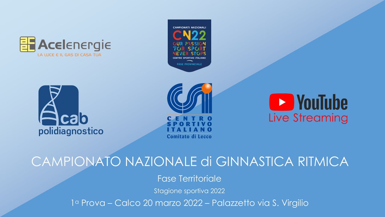 1° Prova del Campionato di Ginnastica Ritmica - Fase Territoriale - 20 marzo 2022