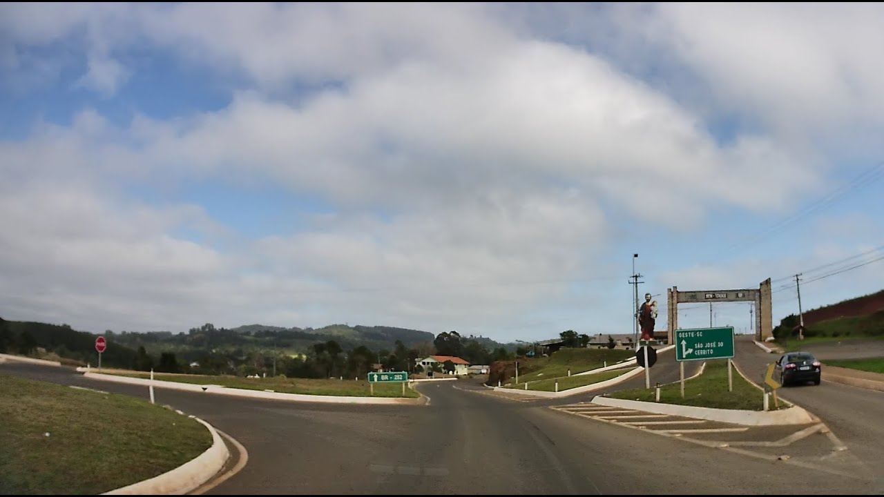 LAJES A SAO JOSE DO CERRITO - SANTA CATARINA - BRASIL - 4K