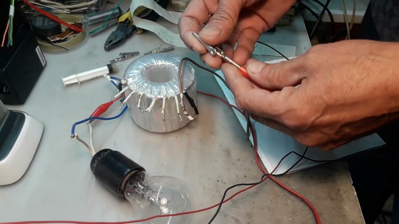 Подключение и замеры тока тороидального трансформатора