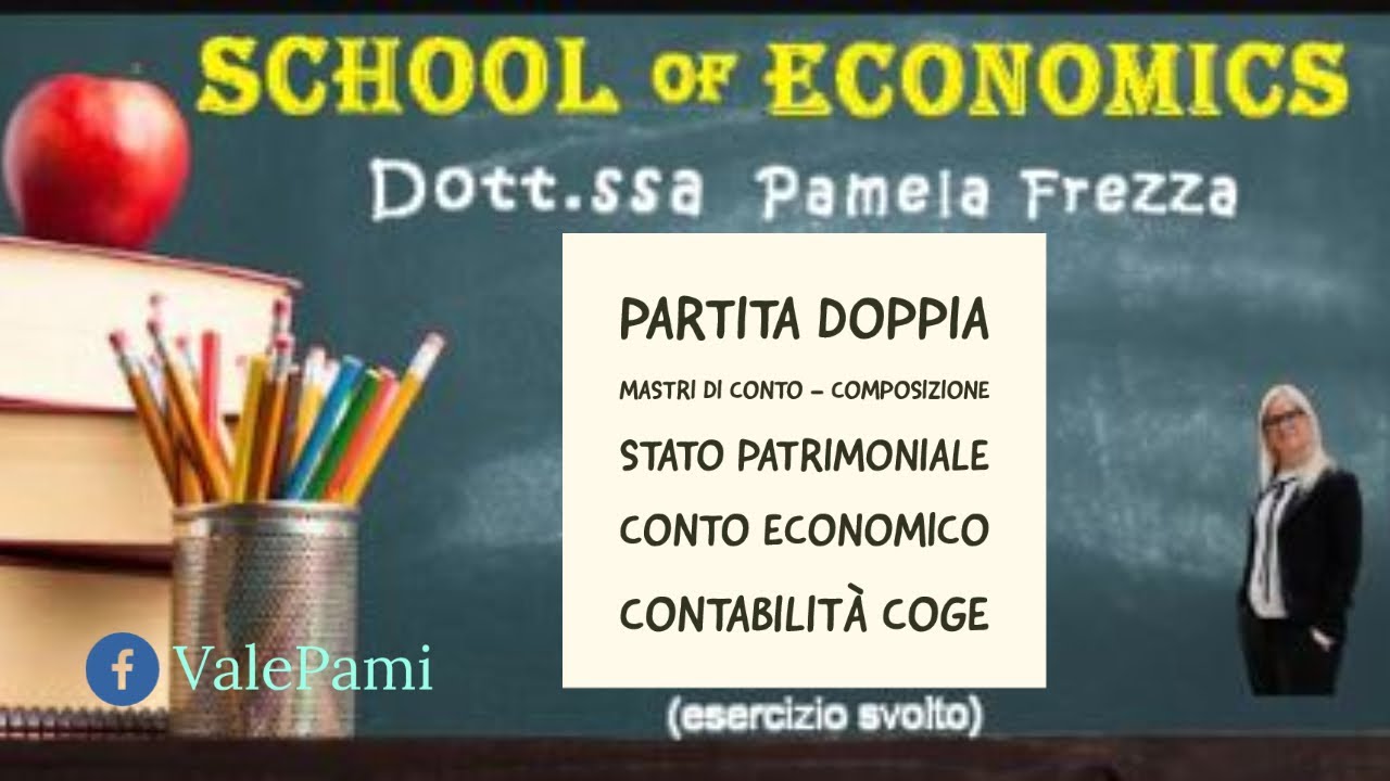 Partita Doppia, Mastri di conto, composizione Stato Patrimoniale e Conto Economico, contabilità COGE