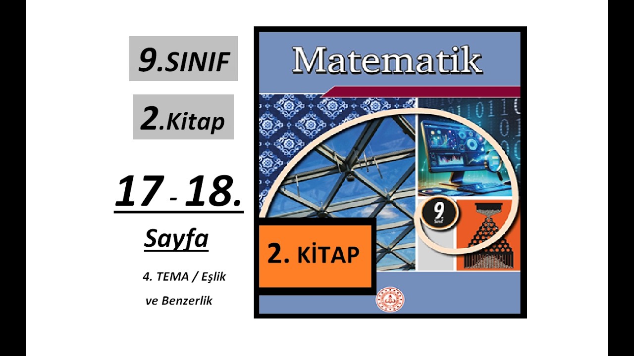 9. SINIF MATEMATİK  |  2. KİTAP  |  17. ve 18. SAYFA  |  MEB YENİ MÜFREDAT |