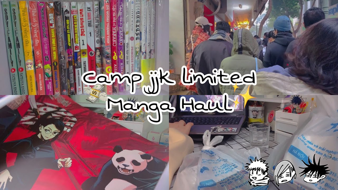#2 ✨Camp jjk vol 0 limited + Manga Haul 💸||Komi,Nhà có 5 nàng dâu,Spy x Family, Hanako, Yuru Camp,..