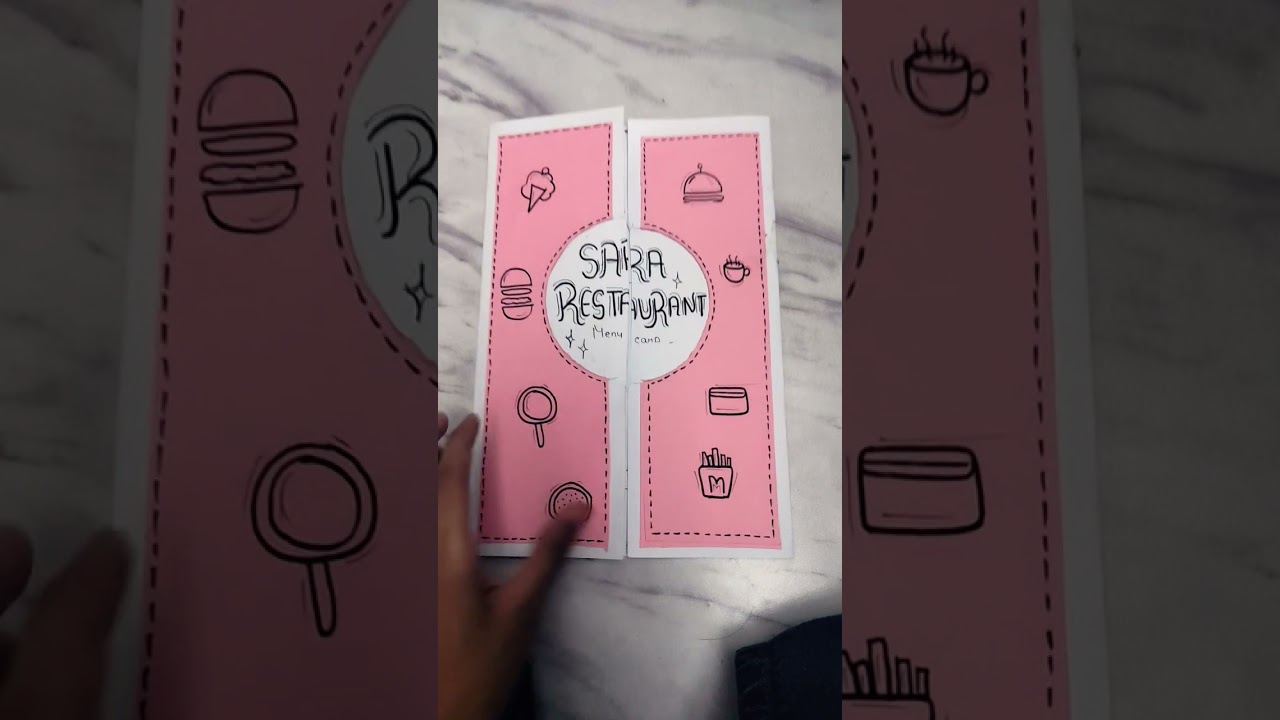 How to make a menu card in marathi.
