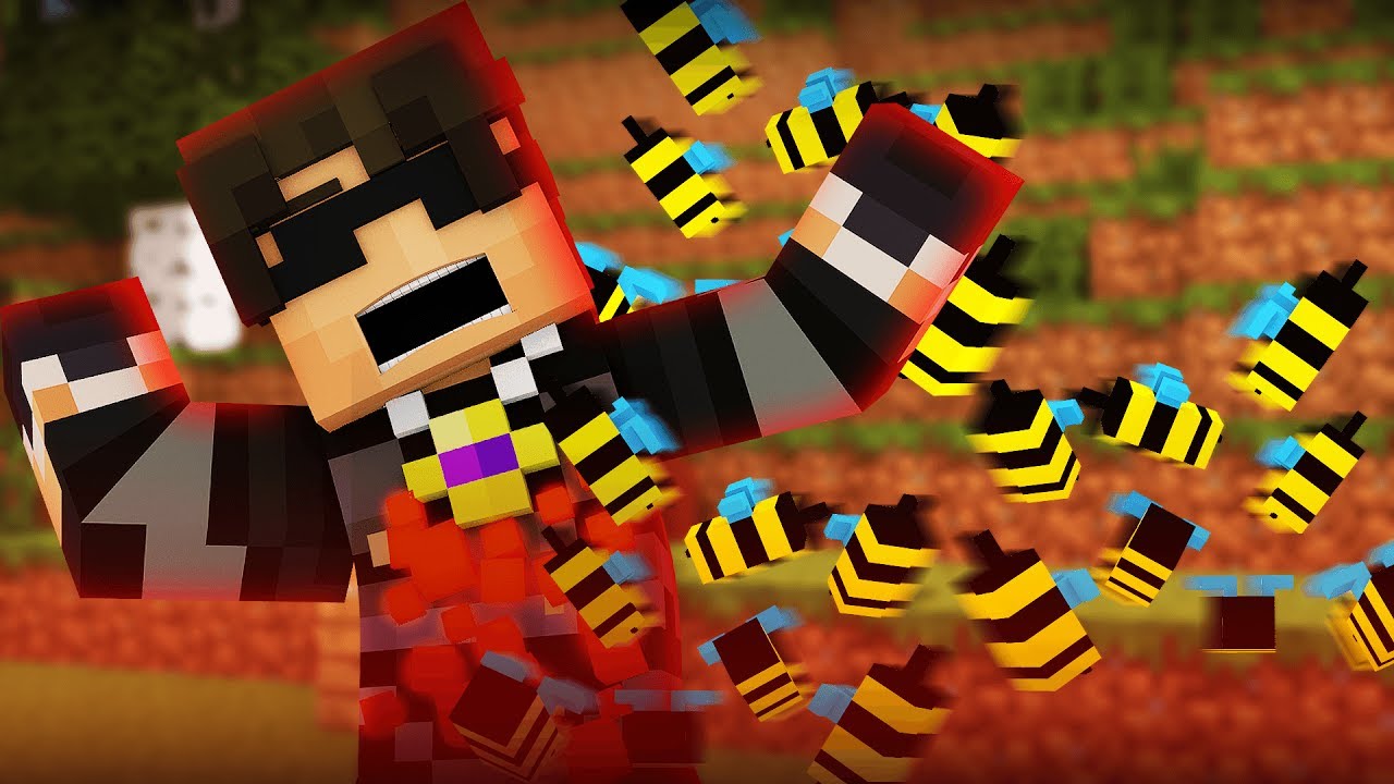 SkyDoesMinecraft Animation #2 - BEE ATTACK