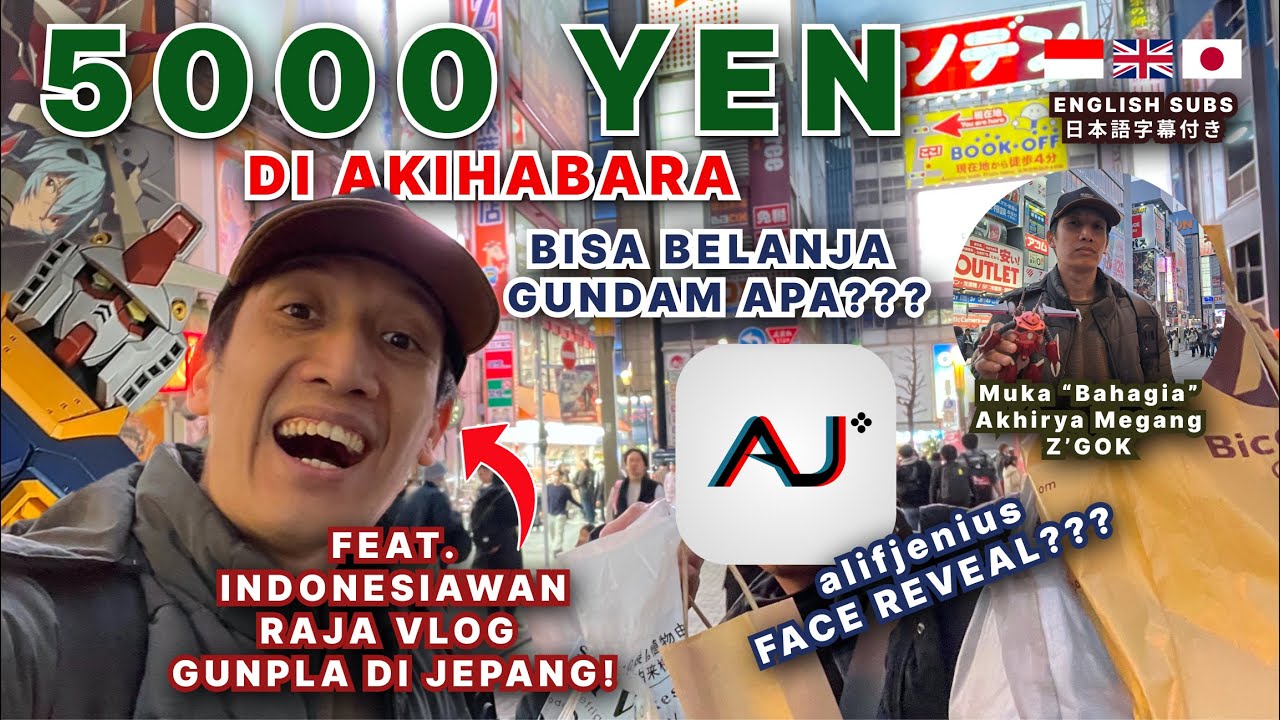 5000 YEN (Rp.550K) DI AKIHABARA BISA DAPET GUNDAM APA? | Vlog Tokyo, Jepang Feat. @MOYO CHANNEL