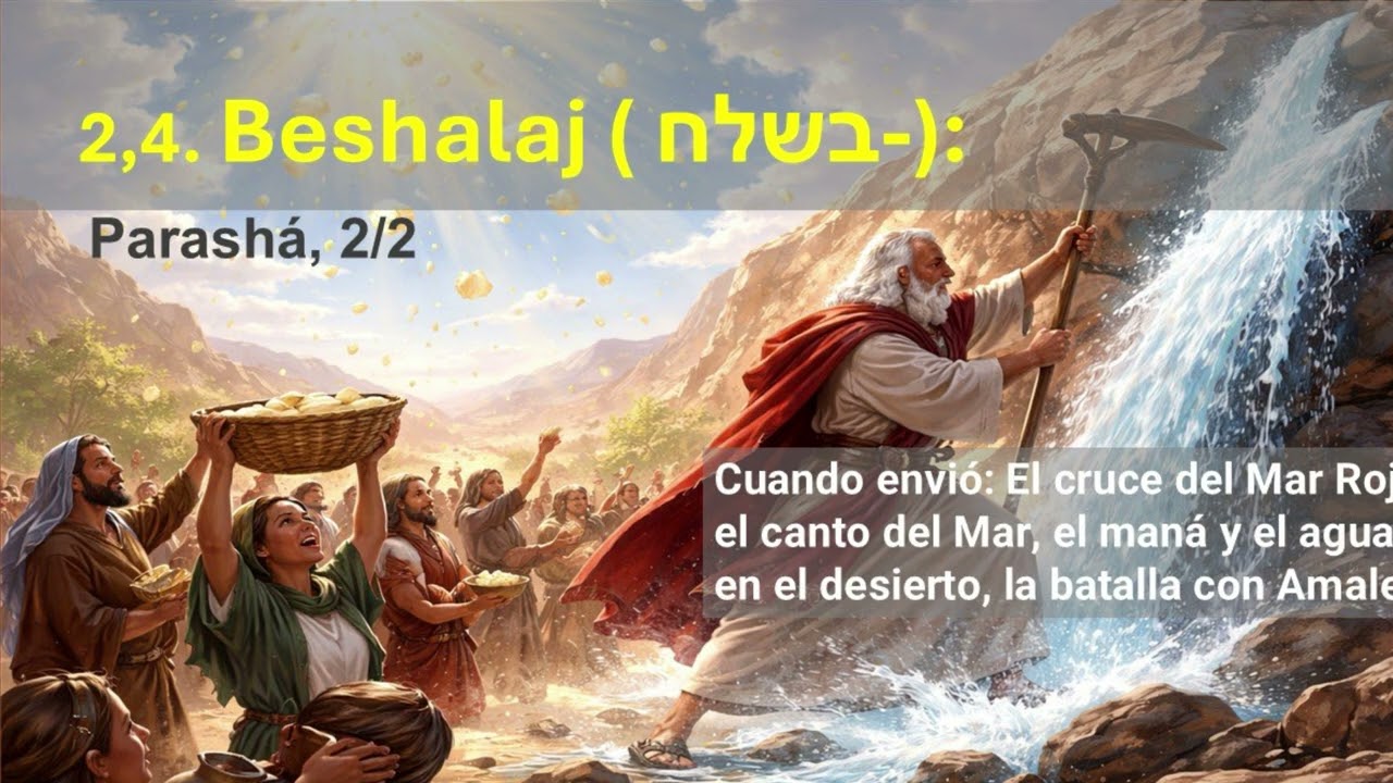 2,4. Parashá Beshalaj Parte 2/2, Éxodo (בשלח - Cuando envió):