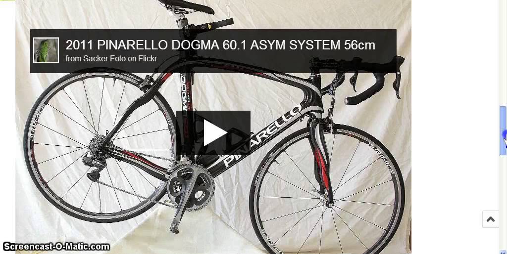 2011 PINARELLO DOGMA 60.1 ASYM SYSTEM 56cm w/DURA ACE Di2 EXCELLENT/MINT (For Sale)