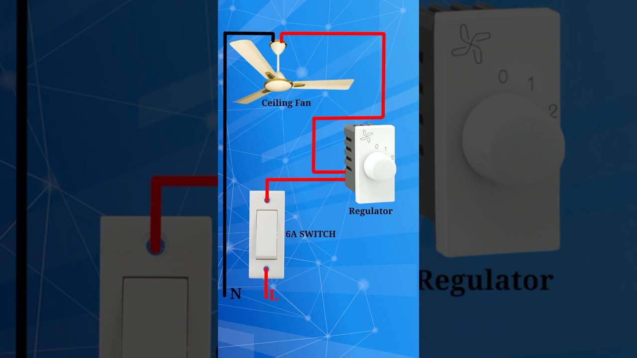 How To Fan Regulator Connection  | Fan Speed Control | Shorts | Viral #shorts #youtubeshorts