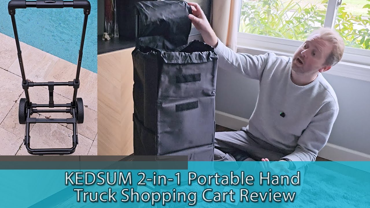 KEDSUM 2-in-1 Portable Hand Truck & Shopping Cart Review: Compact, Strong & Super Handy!