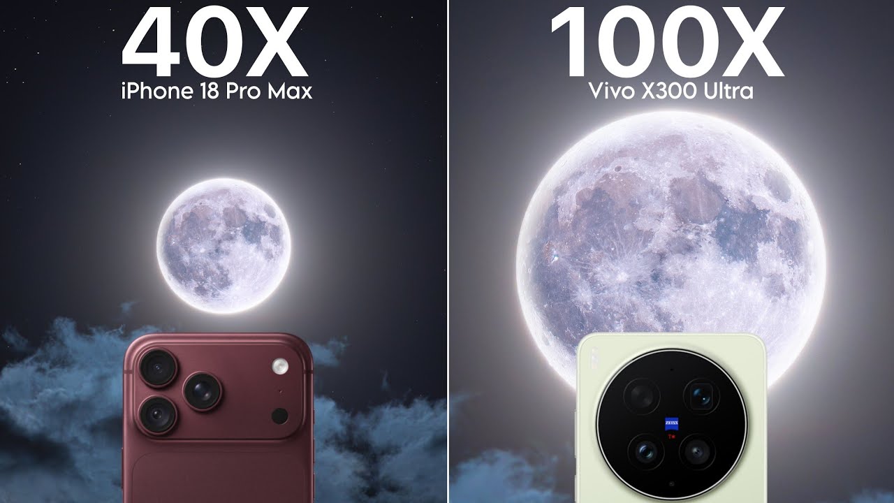 iPhone 18 Pro Max против Vivo X300 Ultra: сравнение зума в реальном времени