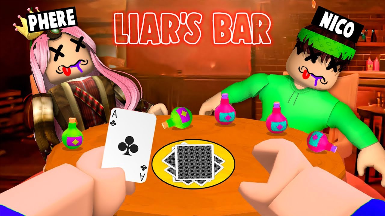 SFIDO I MIEI AMICI SU LIAR'S BAR! - ROBLOX