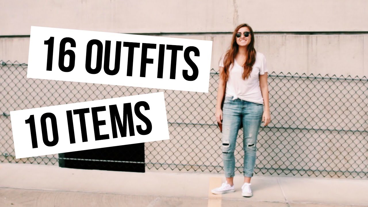 16 OUTFITS FROM 10 ITEMS | Spring Capsule Wardrobe 101