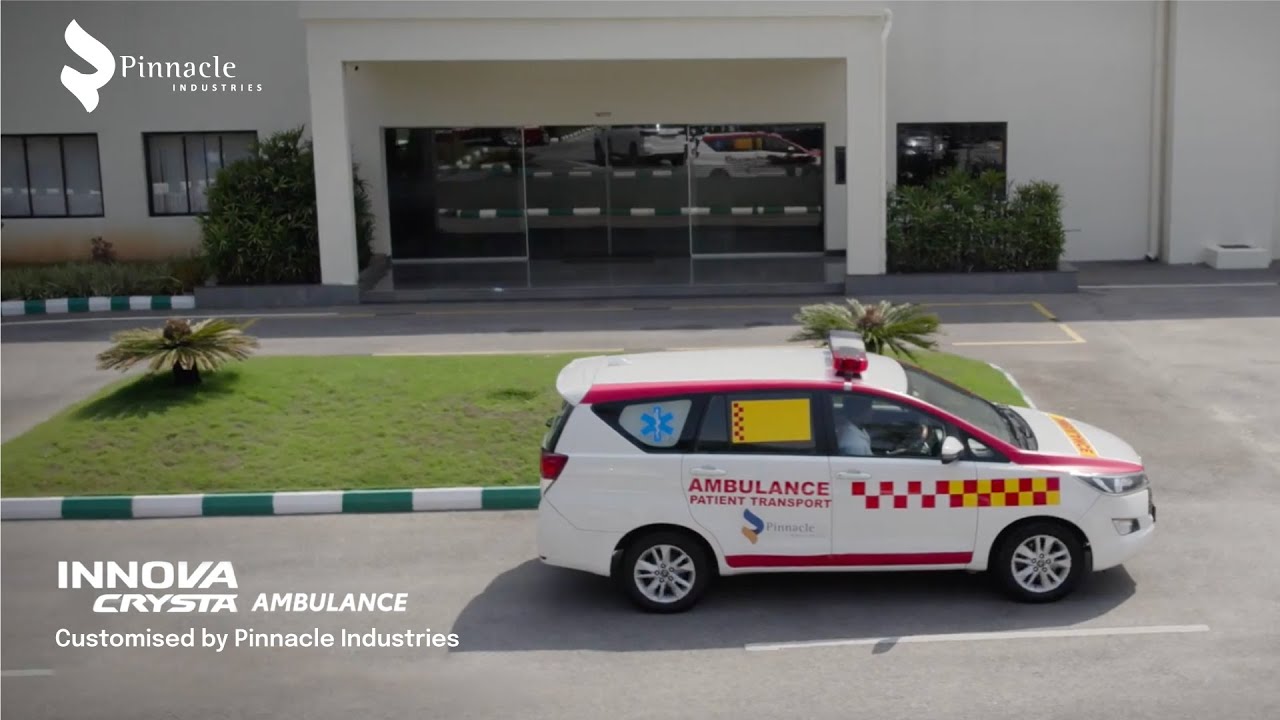 Автомобиль скорой помощи Toyota Innova Crysta, разработанный Pinnacle Industries | #pinnacleindustries #toyota