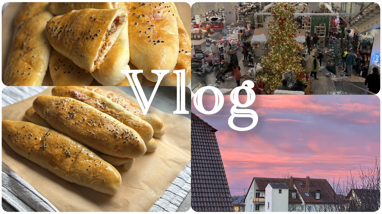 Hallo December🎄Fladenbrot mit Hackfleischfüllung 🇹🇷Gemütliche Tage zu Hause & Putzen 🥰