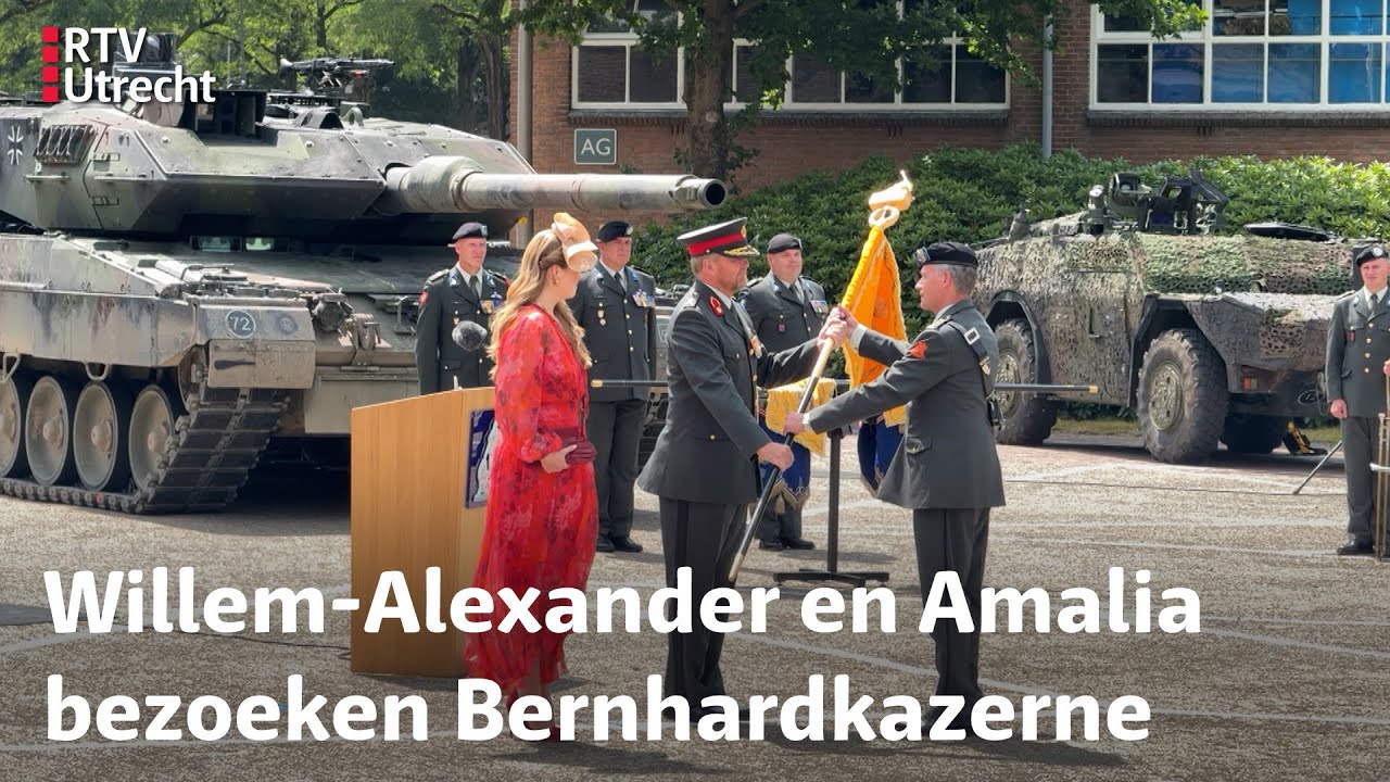 Nederland krijgt officieel weer tanks na bezoek koning en kroonprinses aan Amersfoort | RTV Utrecht