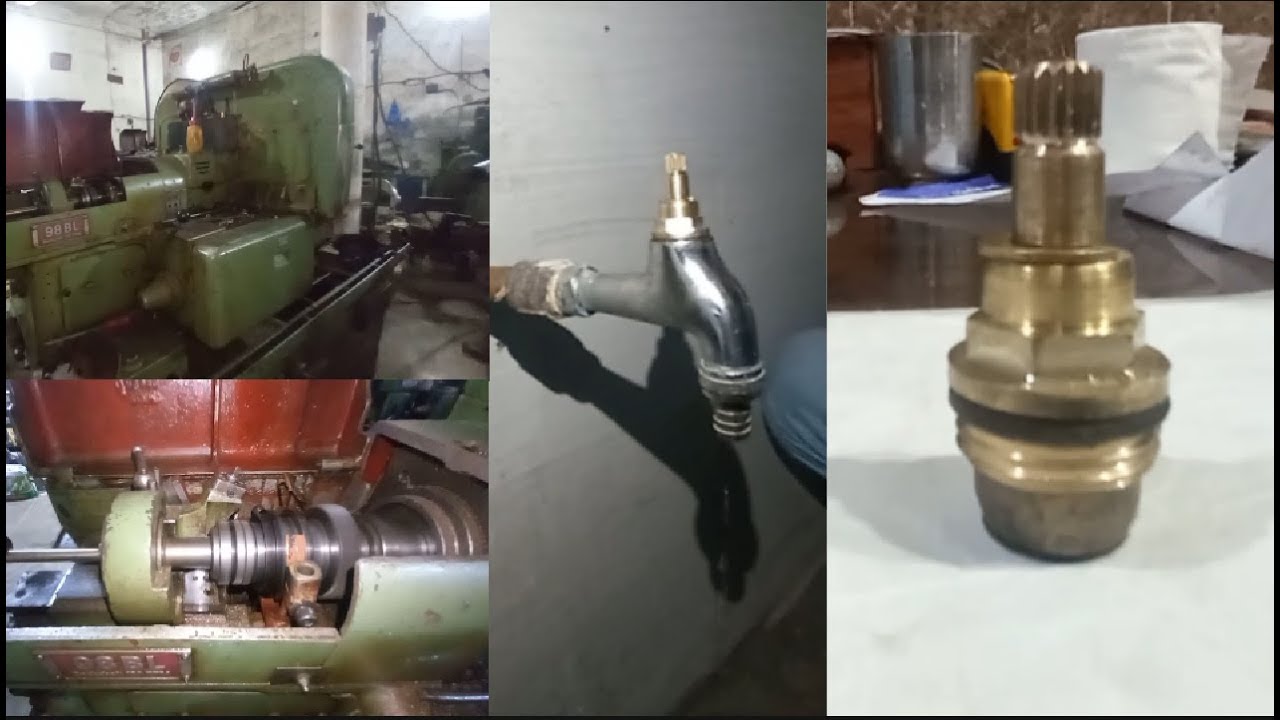 how to make Water Tap Spindle making process in factory amazing skill good work