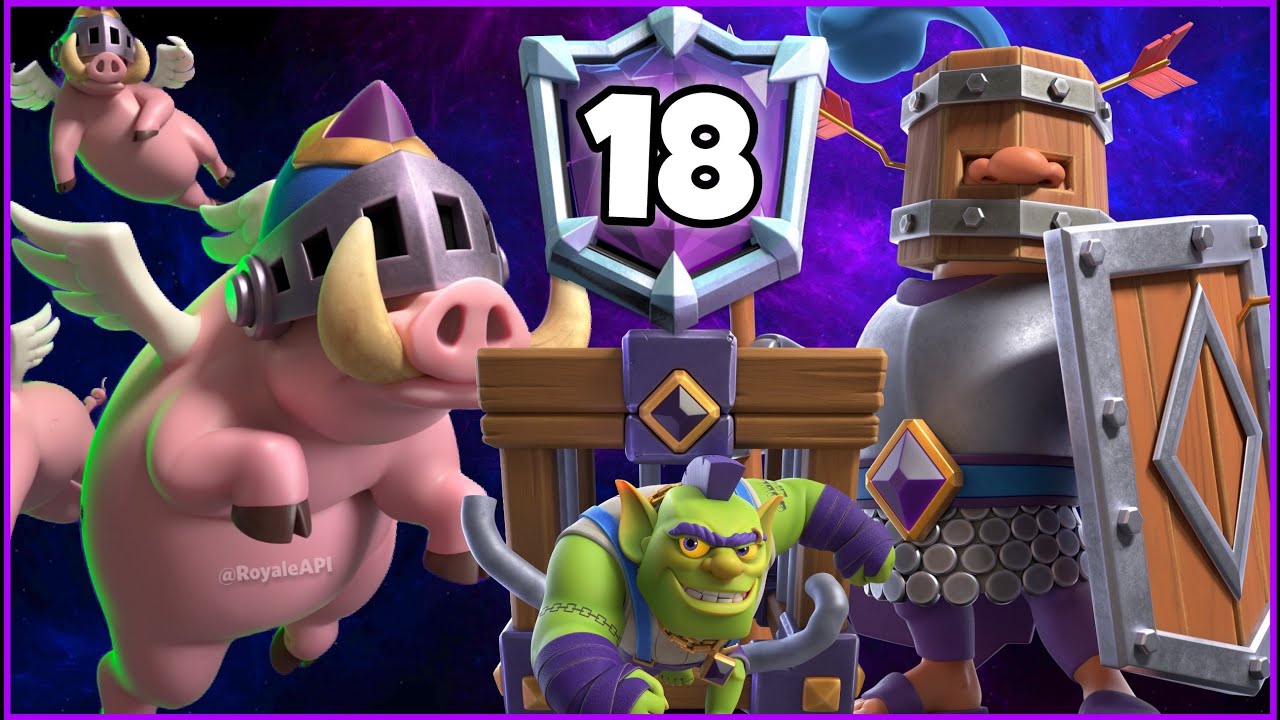 Top 20 with Recruits Royal Hogs Deck.!