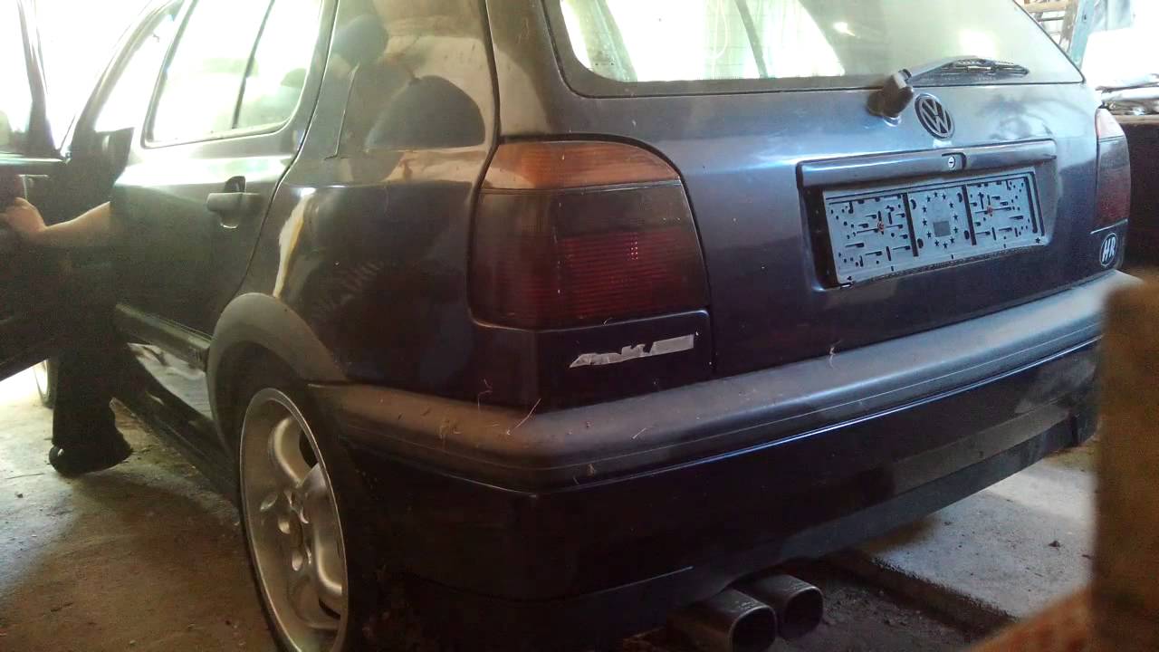 VW Golf Mk3 2.0 8v GTI exhaust sound+flames
