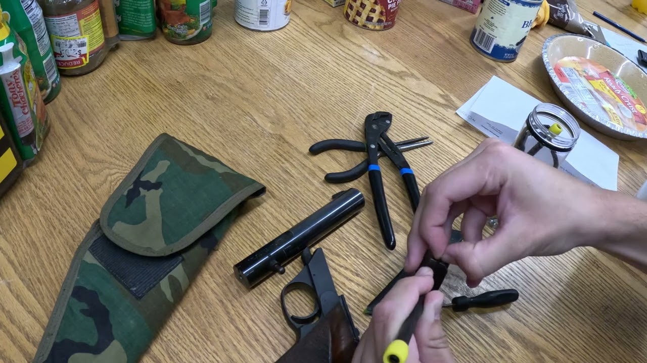 High Standard Sharpshooter, military trainer, extractor replacement and field strip