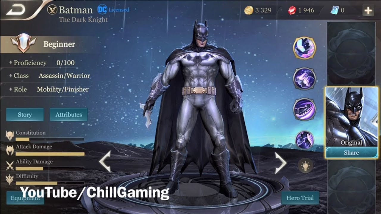 Batman,  FREE Hero! - Arena of Valor: 5v5 Arena Game ( AOV )